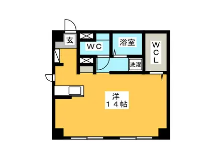 ルミエールMK(ワンルーム/2階)の間取り写真