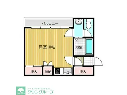 ルイーズ101(ワンルーム/1階)の間取り写真