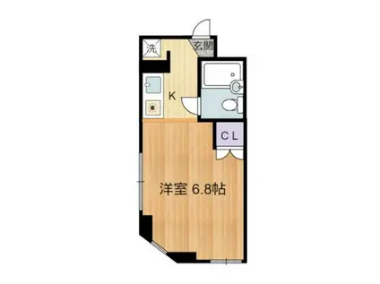 コープクリニカ(ワンルーム/2階)の間取り写真