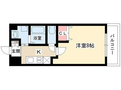 シティライフ星ヶ丘(1K/5階)の間取り写真