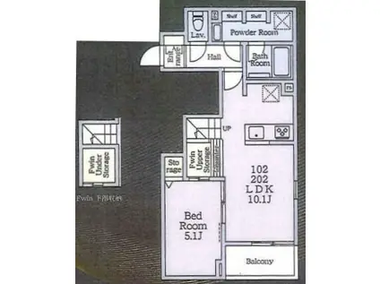 ルピナスガーデン代田(1LDK/2階)の間取り写真