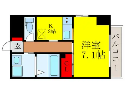 W IKEDA(1K/5階)の間取り写真