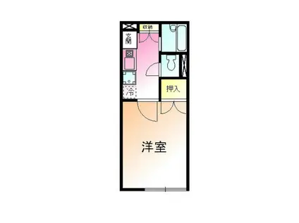 アドバンス鶴川(1K/1階)の間取り写真