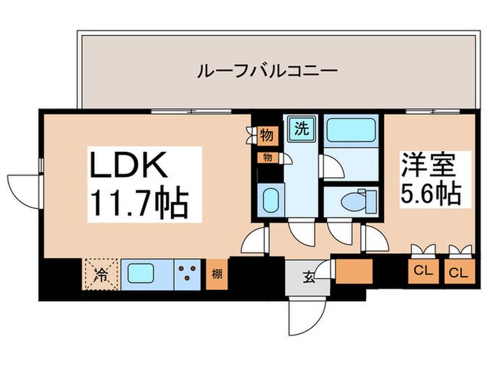 BPRレジデンス大島(1LDK/5階)の間取り写真
