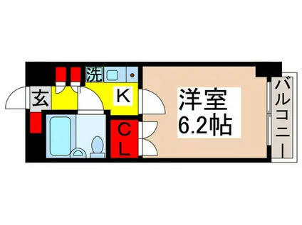 ダイニチ館F12番館(1K/4階)の間取り写真