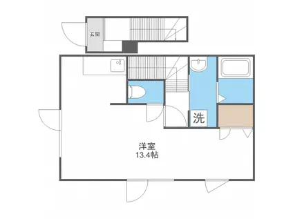 ジョリーズ・ハイム(1DK/2階)の間取り写真