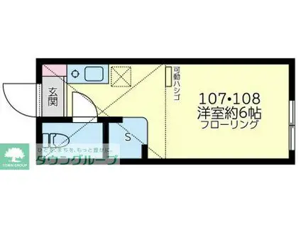 サクセス羽沢ステイ(ワンルーム/1階)の間取り写真