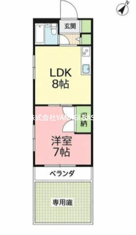 湘南アイランドリバー(1LDK/1階)の間取り写真