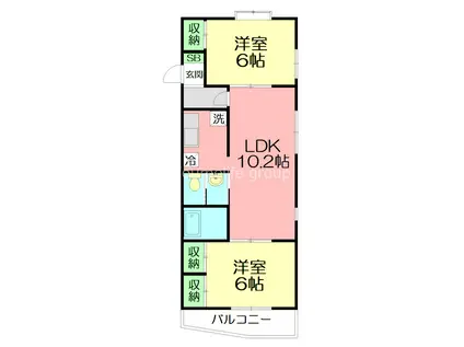 SD-II(2LDK/4階)の間取り写真