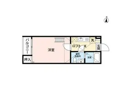 カーサ・ルチア志賀本通カーサルチアシガホンド(1K/1階)の間取り写真