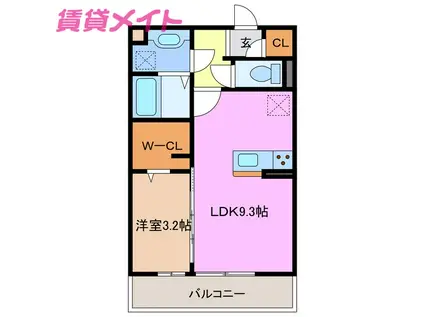 COCO HOUSE(1LDK/2階)の間取り写真