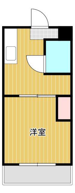 セントラルOGASA(1DK/2階)の間取り写真