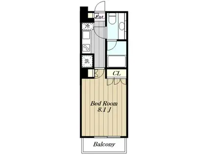 リージア新百合ケ丘(1K/4階)の間取り写真