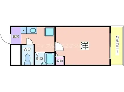 マ・メゾン舟尾(1K/3階)の間取り写真