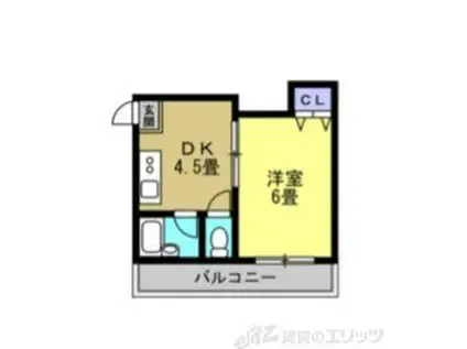 リアライズ上新庄豊新(1DK/4階)の間取り写真
