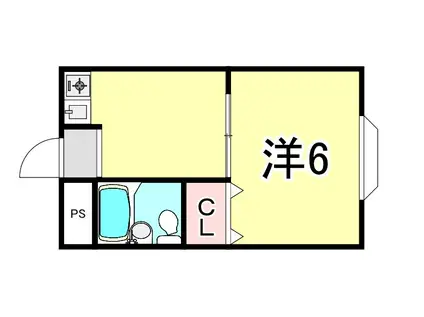 INNOV 甲子園(1K/3階)の間取り写真