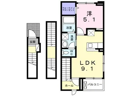 セレーナ(1LDK/3階)の間取り写真