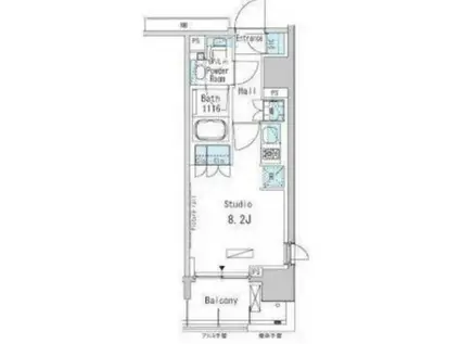 パークアクシス蒲田ステーションゲート(ワンルーム/11階)の間取り写真