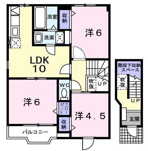 サンリット(3LDK/2階)の間取り写真