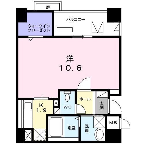ホーメイビルディング(1K/3階)の間取り写真