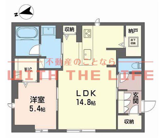 モンレーヴ本町(1LDK/1階)の間取り写真