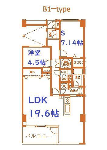 TLRレジデンス磯子駅前(1LDK/3階)の間取り写真