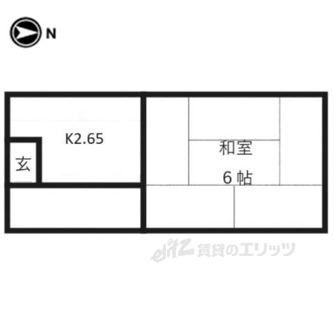 パルフェ山科(1K/1階)の間取り写真