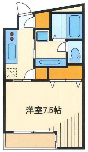 シトラス館(1K/2階)の間取り写真