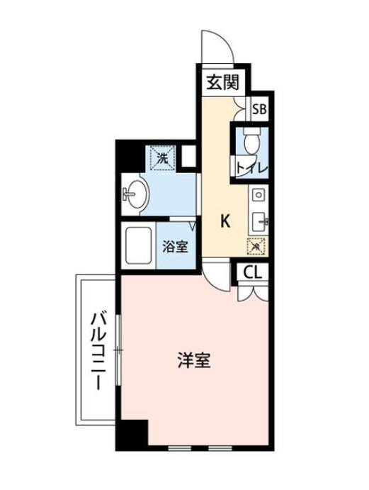 マイナビSTAYミライエ品川高輪(1K/2階)の間取り写真