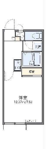 レオパレスひまわり(1K/2階)の間取り写真