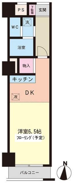 ソレイユ目白(1DK/5階)の間取り写真