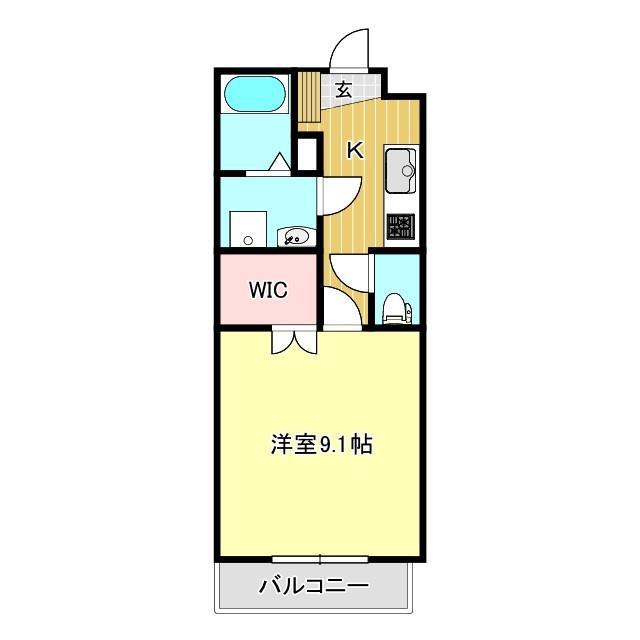 AXIS永田町(1K/2階)の間取り写真