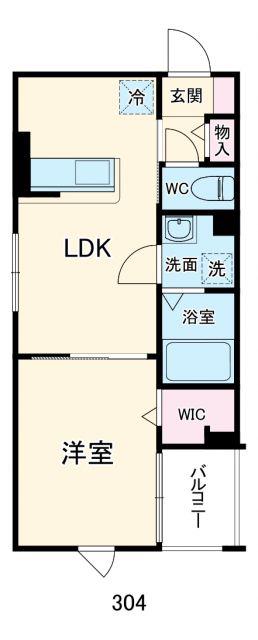TRES美麗(1LDK/2階)の間取り写真