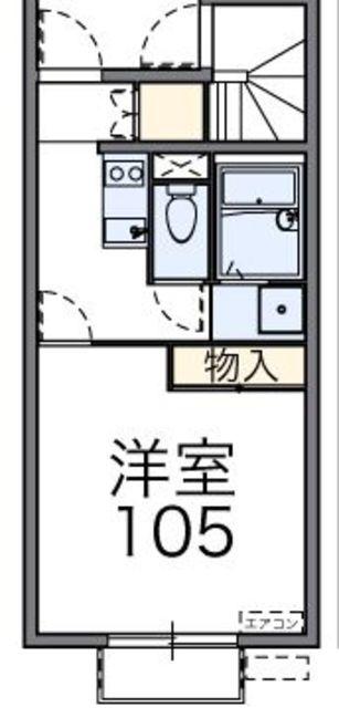 レオネクストメゾン グリシーヌ(1K/1階)の間取り写真