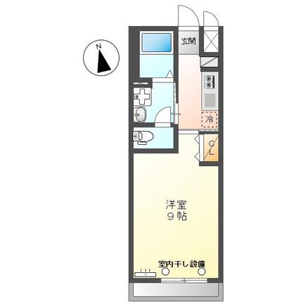 木屋ハウス(1K/2階)の間取り写真