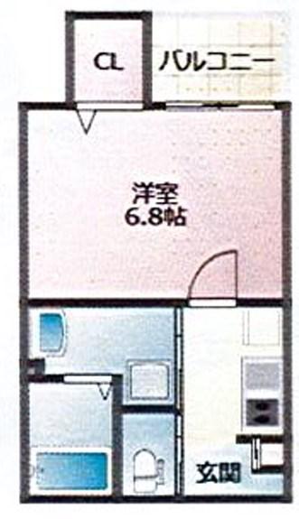 ALEGRIA飾磨(1K/3階)の間取り写真
