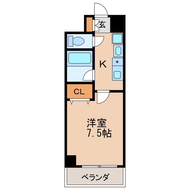 TS DREAM 栄(1K/2階)の間取り写真