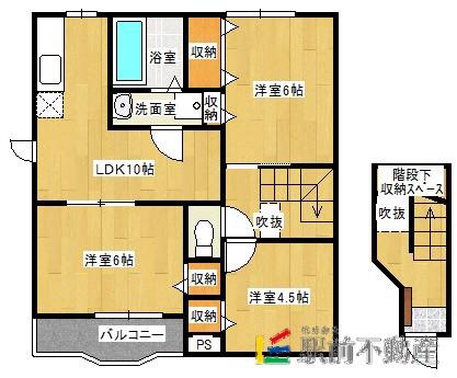 ファミールTA(3LDK/2階)の間取り写真