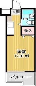 メゾン ド エクラ(ワンルーム/2階)の間取り写真