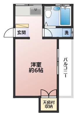 ステラ二俣川(ワンルーム/1階)の間取り写真