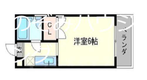 グリンピア桂(1K/3階)の間取り写真