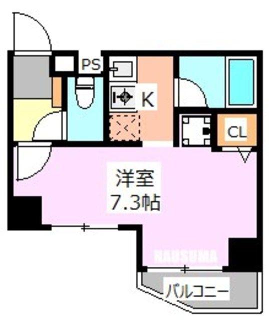 メインステージ本駒込駅前(ワンルーム/10階)の間取り写真