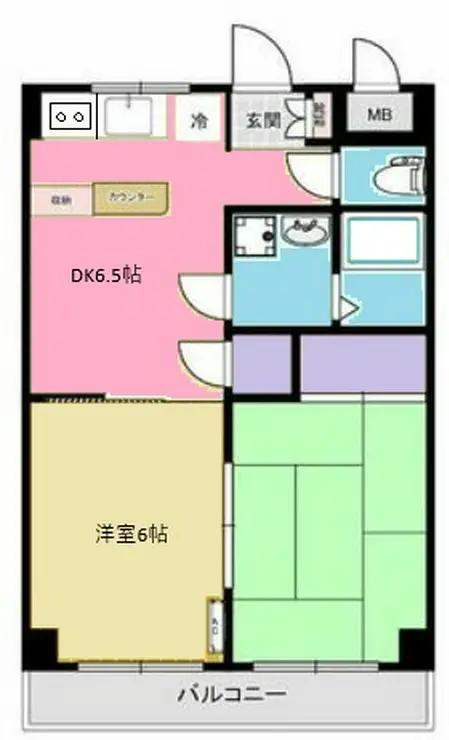 ドミール多摩 1階階 間取り