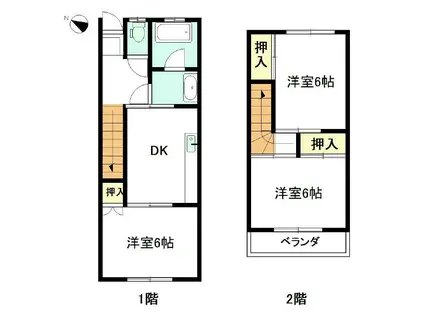 ファミール慧昭(3DK/1階)の間取り写真