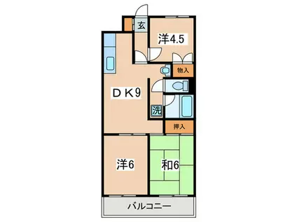 サンクレスト宮崎台(3DK/1階)の間取り写真