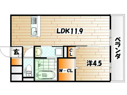 D-K HOUSE(1LDK/1階)の間取り写真