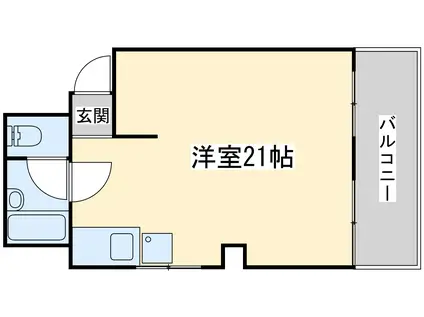 チサンマンション第3新大阪(ワンルーム/10階)の間取り写真
