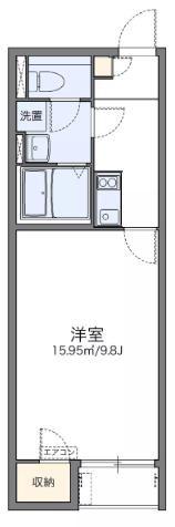 レオネクスト朝陽(1K/1階)の間取り写真