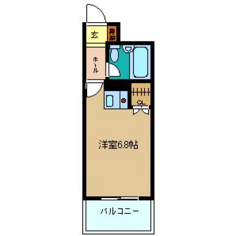 ダイアパレス皆実町(ワンルーム/4階)の間取り写真