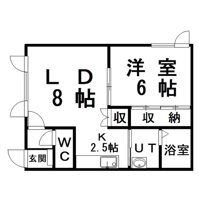 フォトハウス(1LDK/1階)の間取り写真